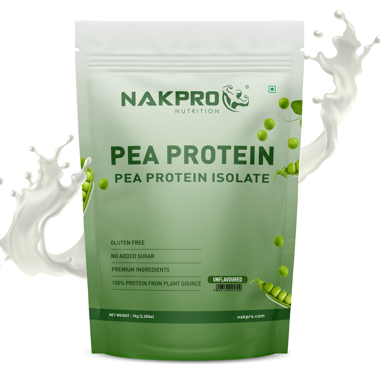 NAKPRO Pea Protein Isolate 1 Kg