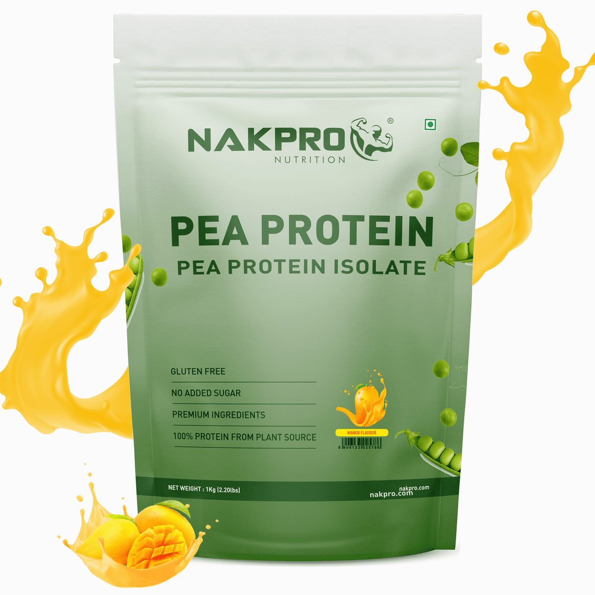 NAKPRO Pea Protein Isolate 1 Kg