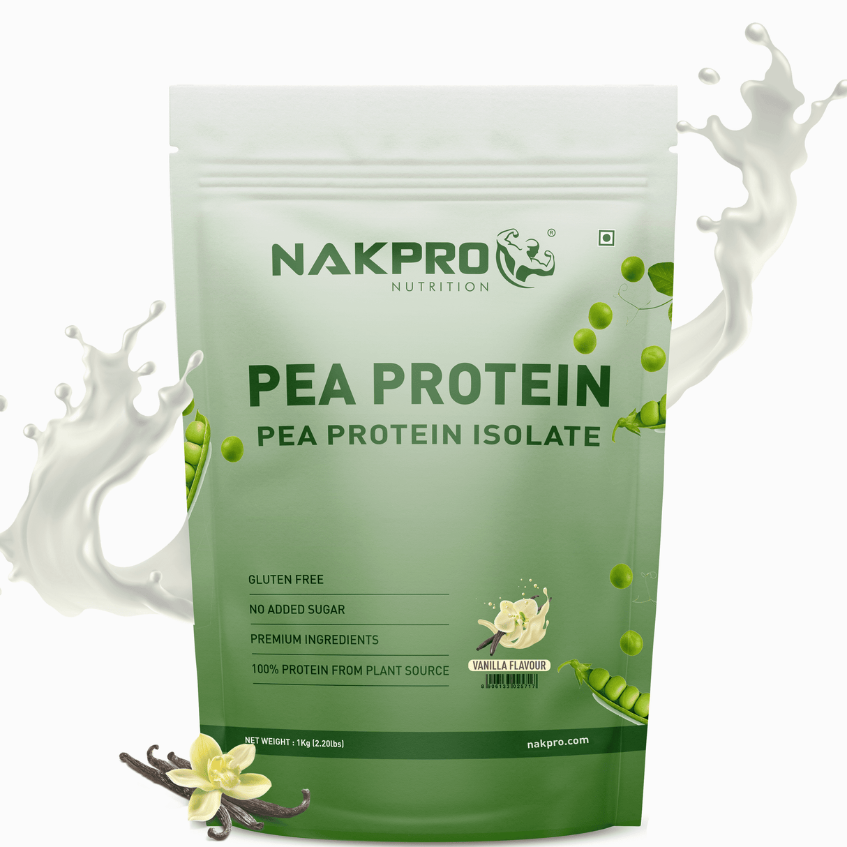 NAKPRO Pea Protein Isolate 1 Kg