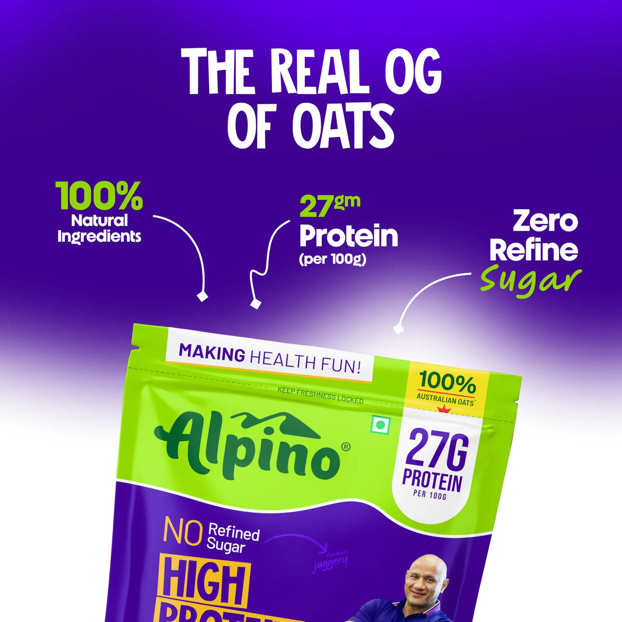 Alpino High Protein Super Oats - 1 Kg
