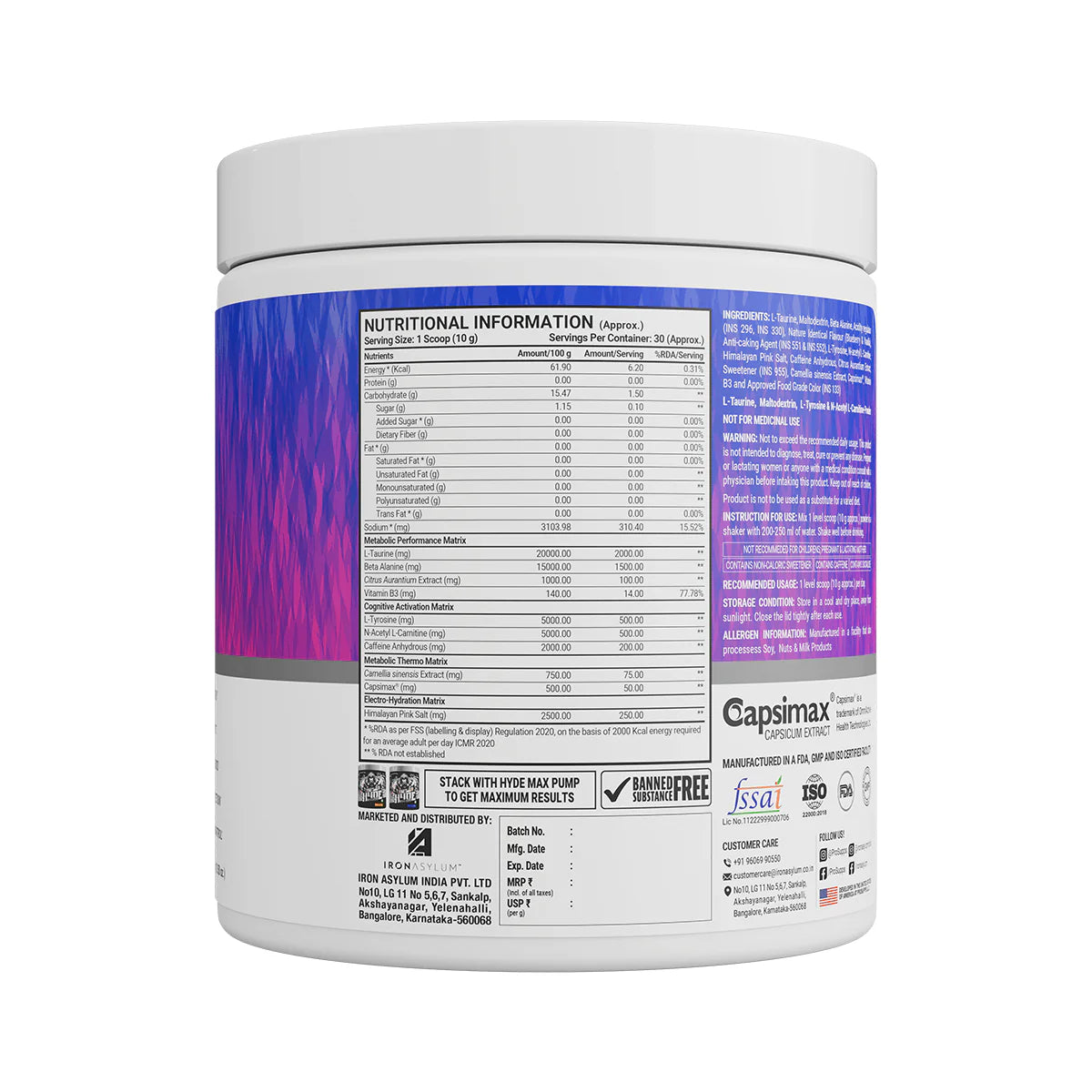 ProSupps Mr Hyde Thermo Pre-Workout + Burner - 30 Servings