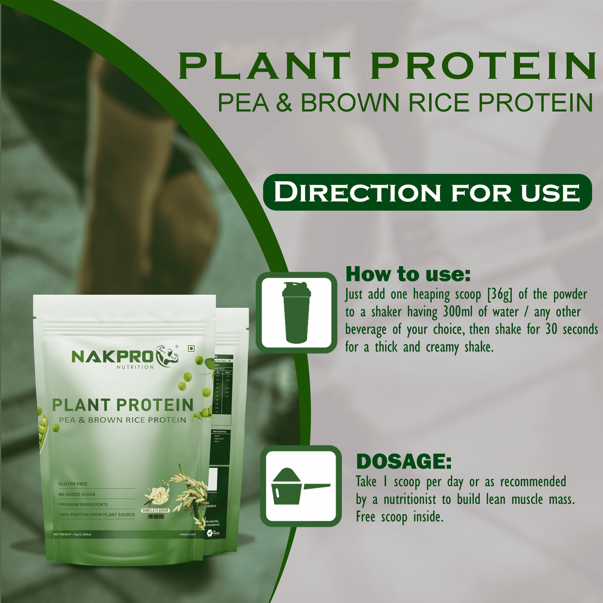 NAKPRO Plant Protein 1 Kg
