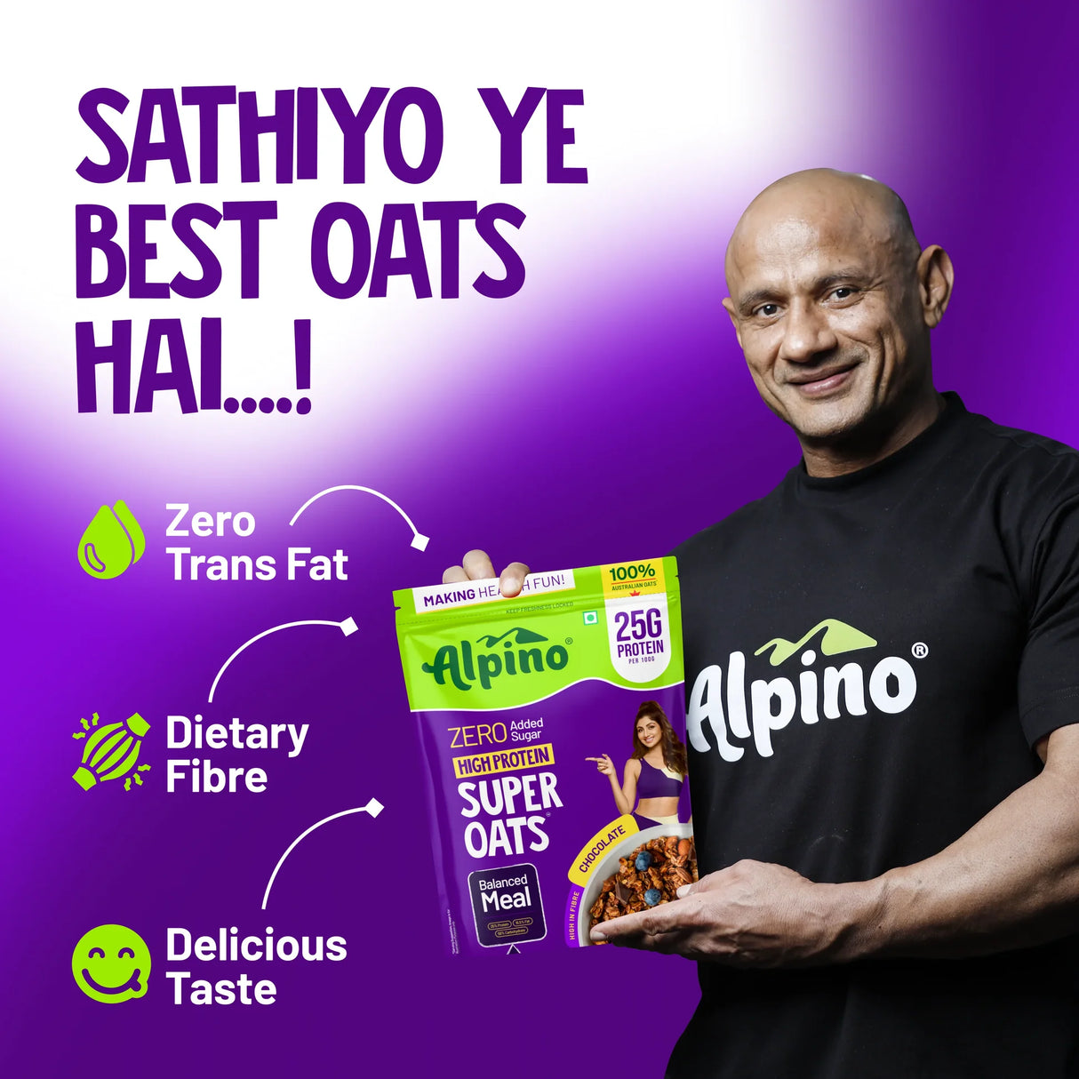 Alpino High Protein Super Oats - 1 Kg