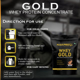 NAKPRO Gold Whey Protein Concentrate & Isolate - 2 Kg