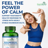 Simply Herbal Magnesium Citrate & Glycinate Complex 500mg | 90 Veg Tablets