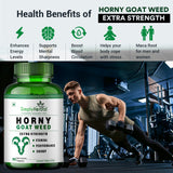 Simply Herbal Horny Goat Weed | Maca Root Extract | 90 Veg Capsules