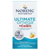 Nordic Naturals Ultimate Omega + CoQ10 | 1280mg Omega-3 Fish Oil | Ubiquinol CoQ10 100mg | 60 Softgels