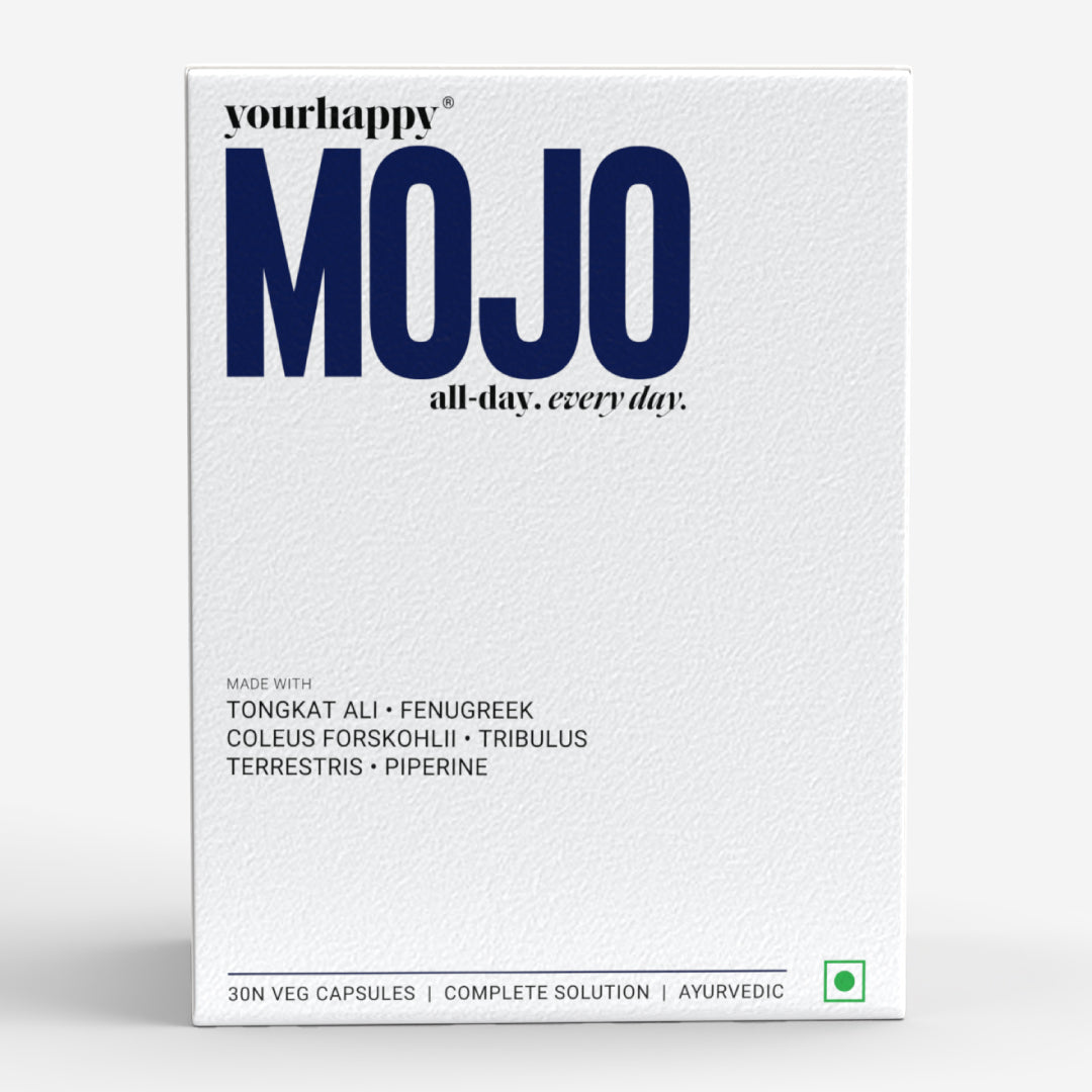 YourHappyLife MOJO Testosterone Supplement for Men | Fenugreek, L-Arginine & Tribulus | 30 Capsules
