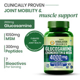 Vlado's Himalayan Organics Glucosamine Chondroitin MSM Tablets - Joint Support Supplement | 120 Vegetarian Tablets