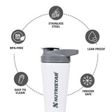Nutristar Stainless Steel Shaker Bottle 700ml
