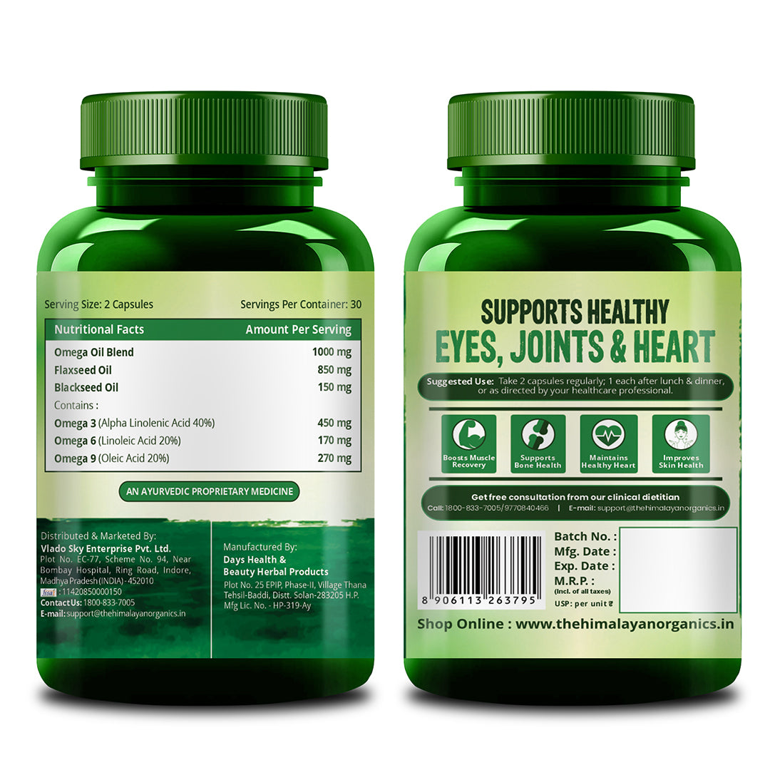 Vlado's Himalayan Organics, Omega 3 6 9 - 60 Capsules