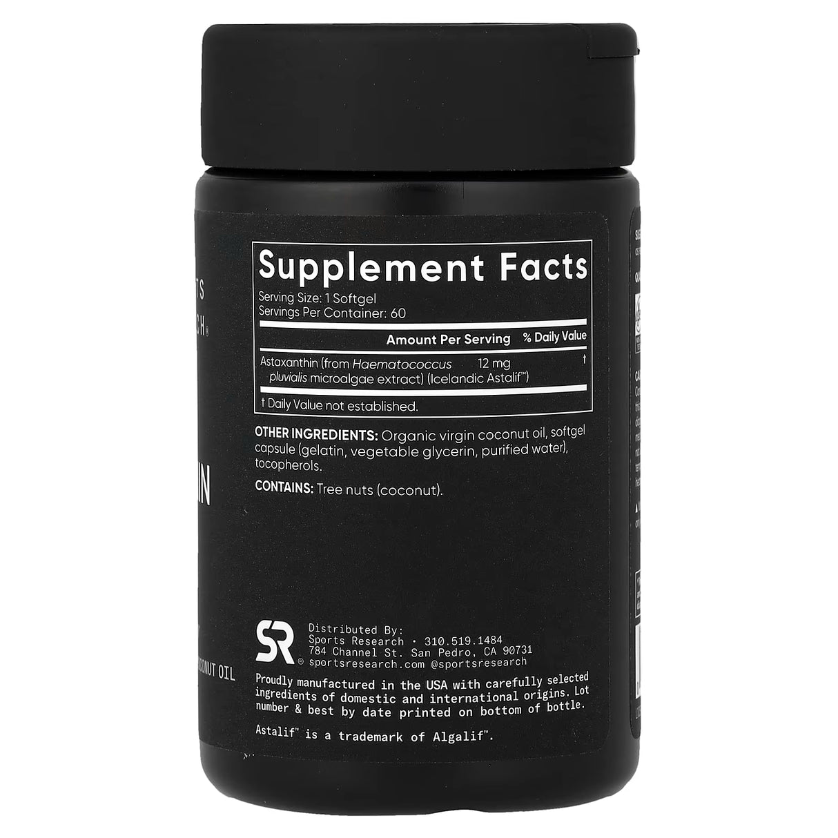 Sports Research Astaxanthin Triple Strength 12mg | 60 Veggie Softgels