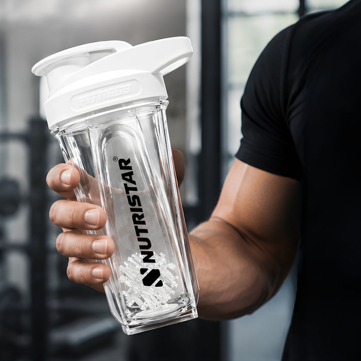 Nutristar Cube X Premium Shaker Bottle 600ml (Random Color)