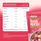 Alpino Super Muesli (Whole Grain Breakfast Cereal) - 400 gm - Nutristar