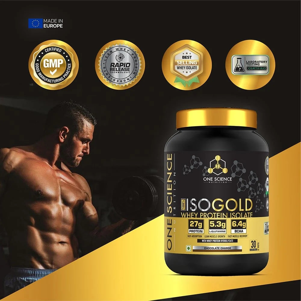 One Science ISO Gold Whey Protein Isolate - 2 Lbs