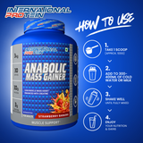 International Protein Anabolic Mass Gainer 3kg | 30g Protein | 3g Creatine | 30 Servings
