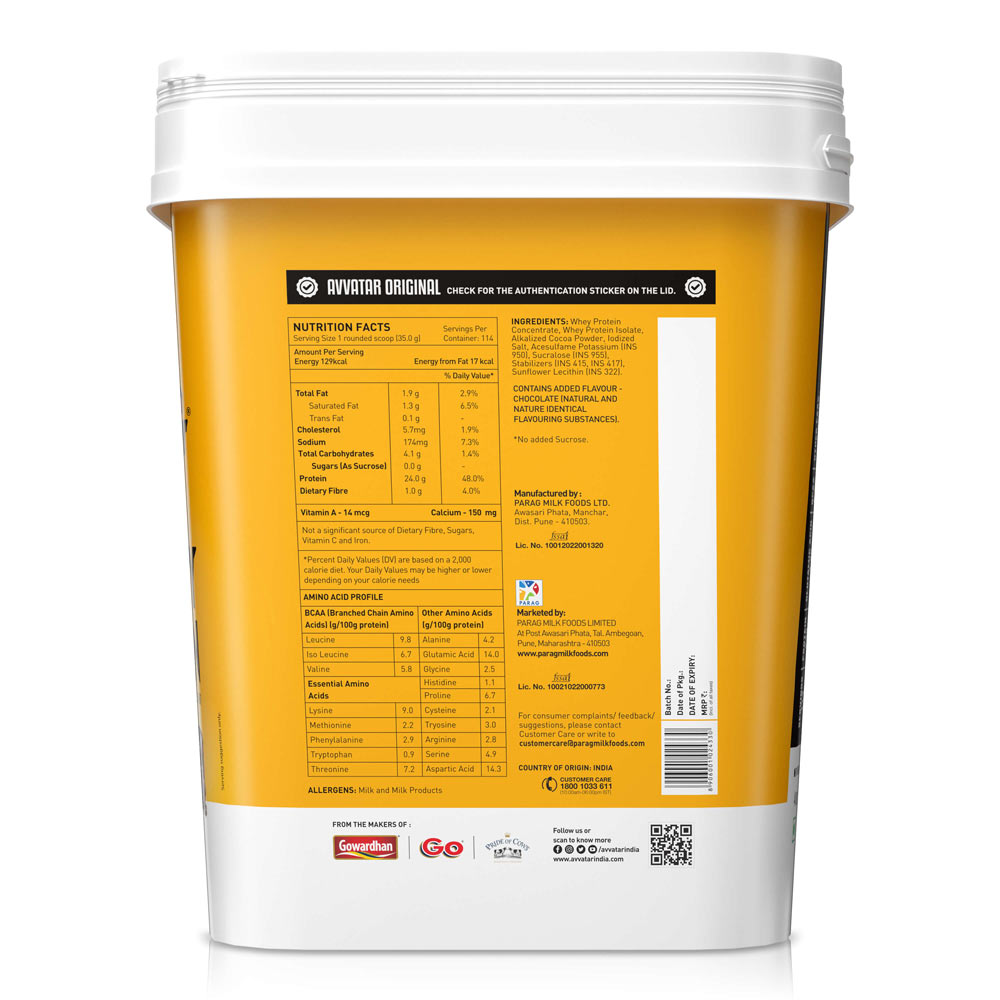 Avvatar Whey Protein Powder - 4 Kg