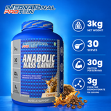 International Protein Anabolic Mass Gainer 3kg | 30g Protein | 3g Creatine | 30 Servings