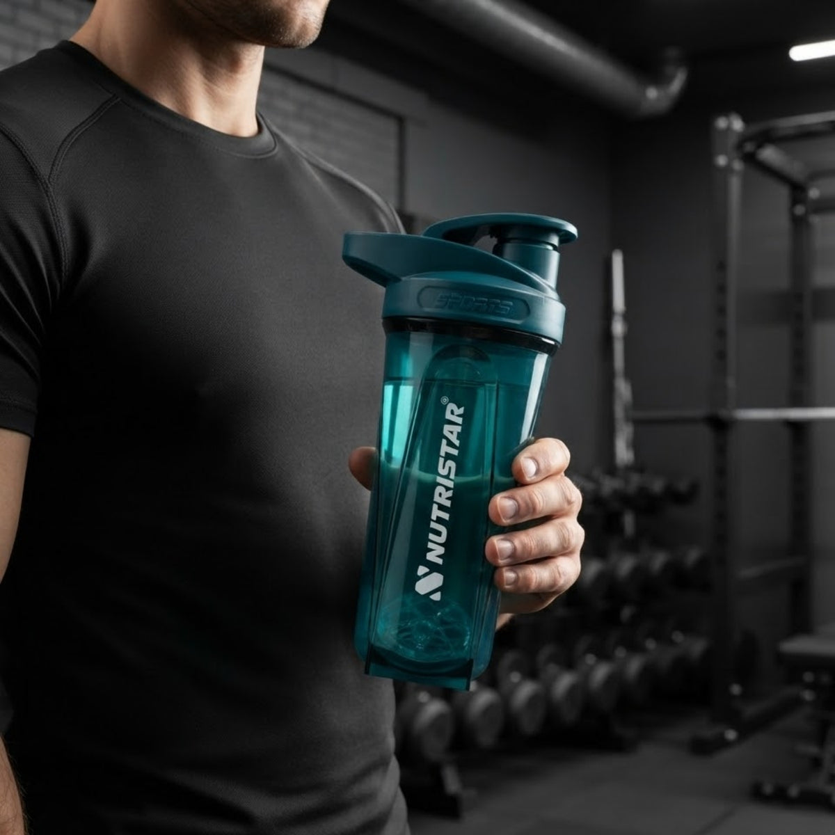 Nutristar Cube X Premium Shaker Bottle 600ml (Random Color)
