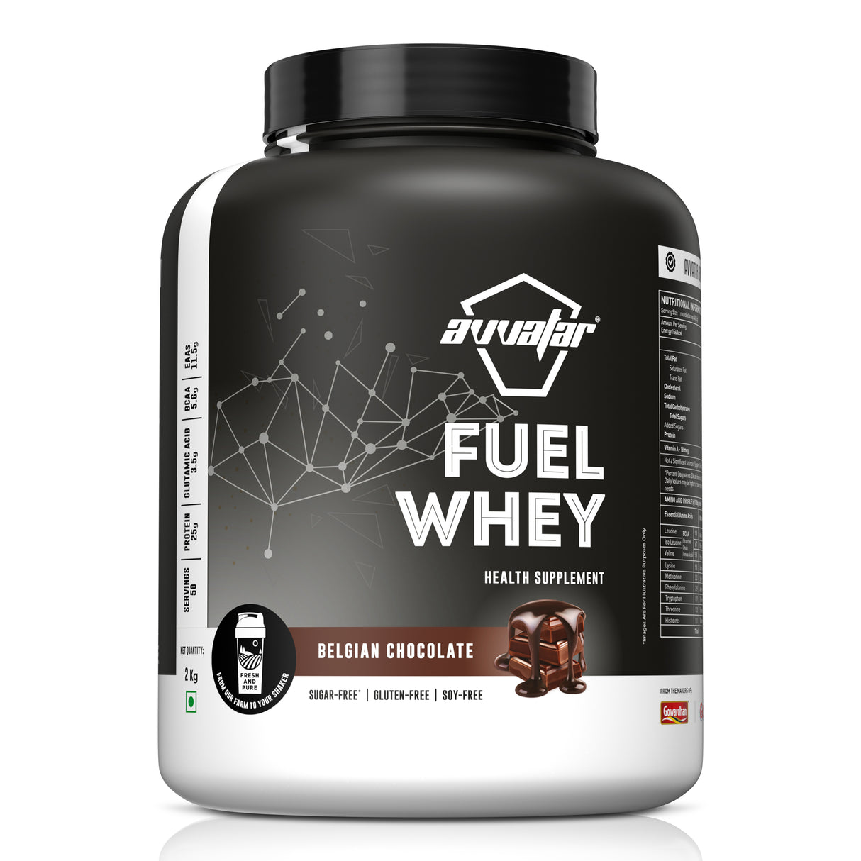 Avvatar Fuel Whey Protein Supplement | 2kg
