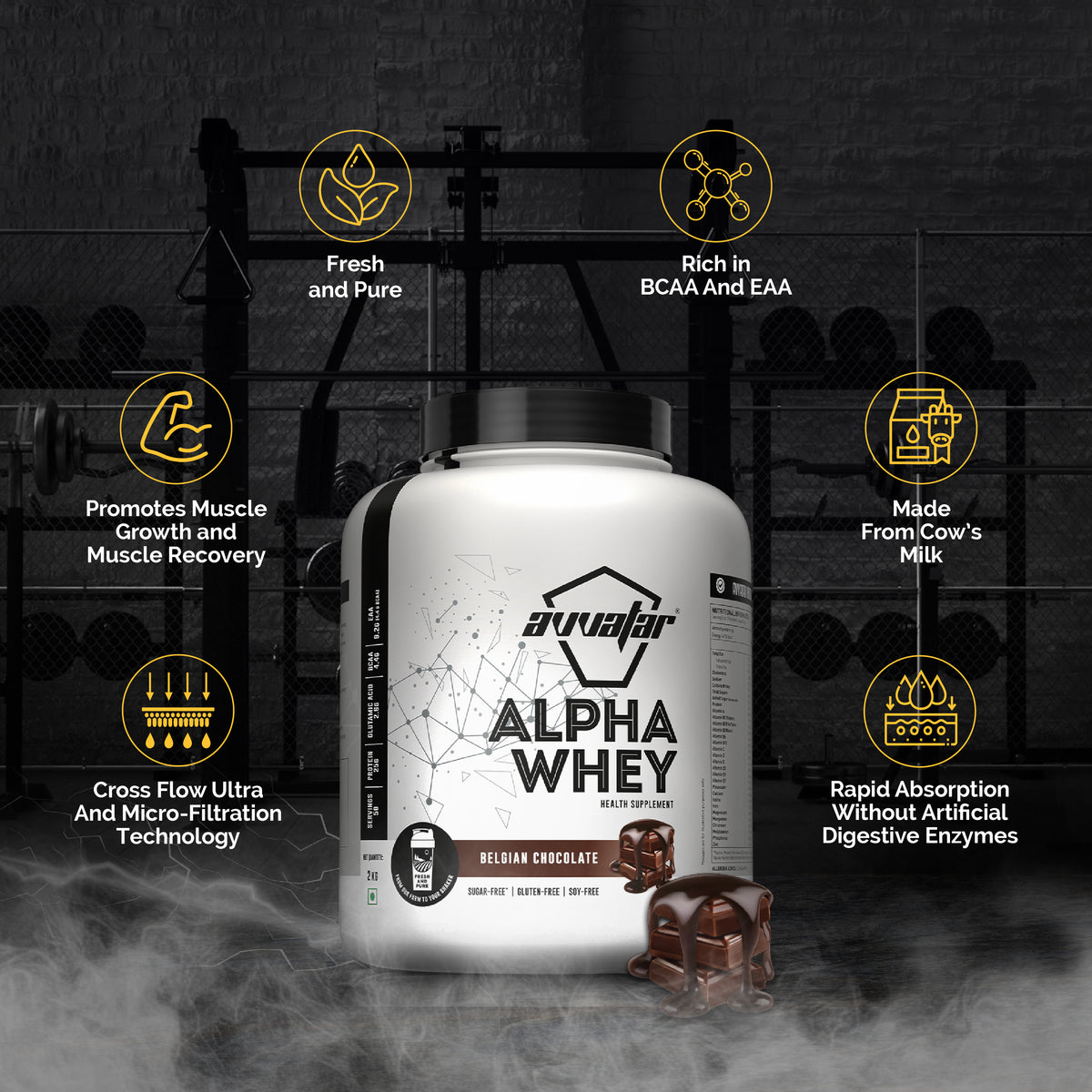 Avvatar Alpha Whey Protein 2 Kg