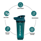 Nutristar Cube X Premium Shaker Bottle 600ml (Random Color)