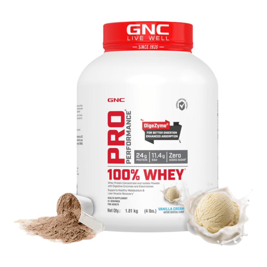 GNC Pro Performance 100% Whey Protein - 4 Lbs - Nutristar