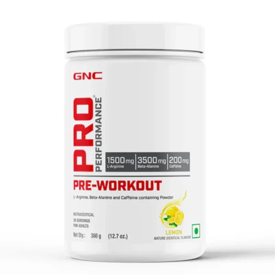 GNC Pro Performance Pre Workout (30 Servings) + Nutristar Micronized CREA Gold Creatine Monohydrate 250g (83 Servings) - Explosive Strength & Performance Combo