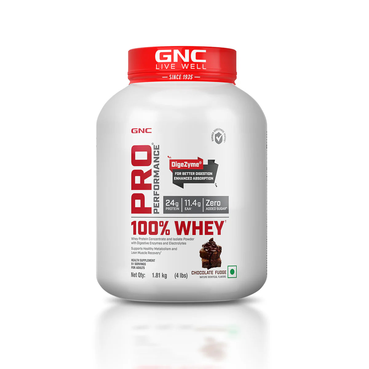 GNC Pro Performance 100% Whey Protein - 4 Lbs - Nutristar