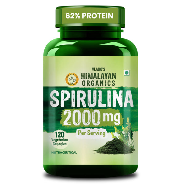Vlado's Himalayan Organics, Spirulina, 2000mg - 120 Veg Capsules