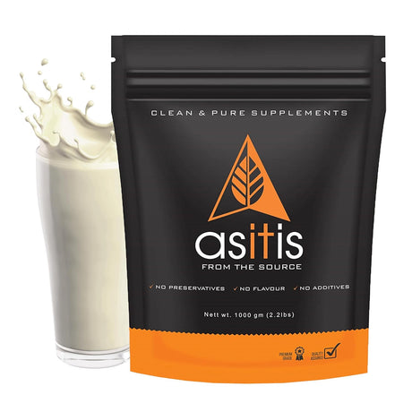 AS-IT-IS Nutrition Raw Whey Protein Concentrate 80% Unflavoured 1 kg - Nutristar