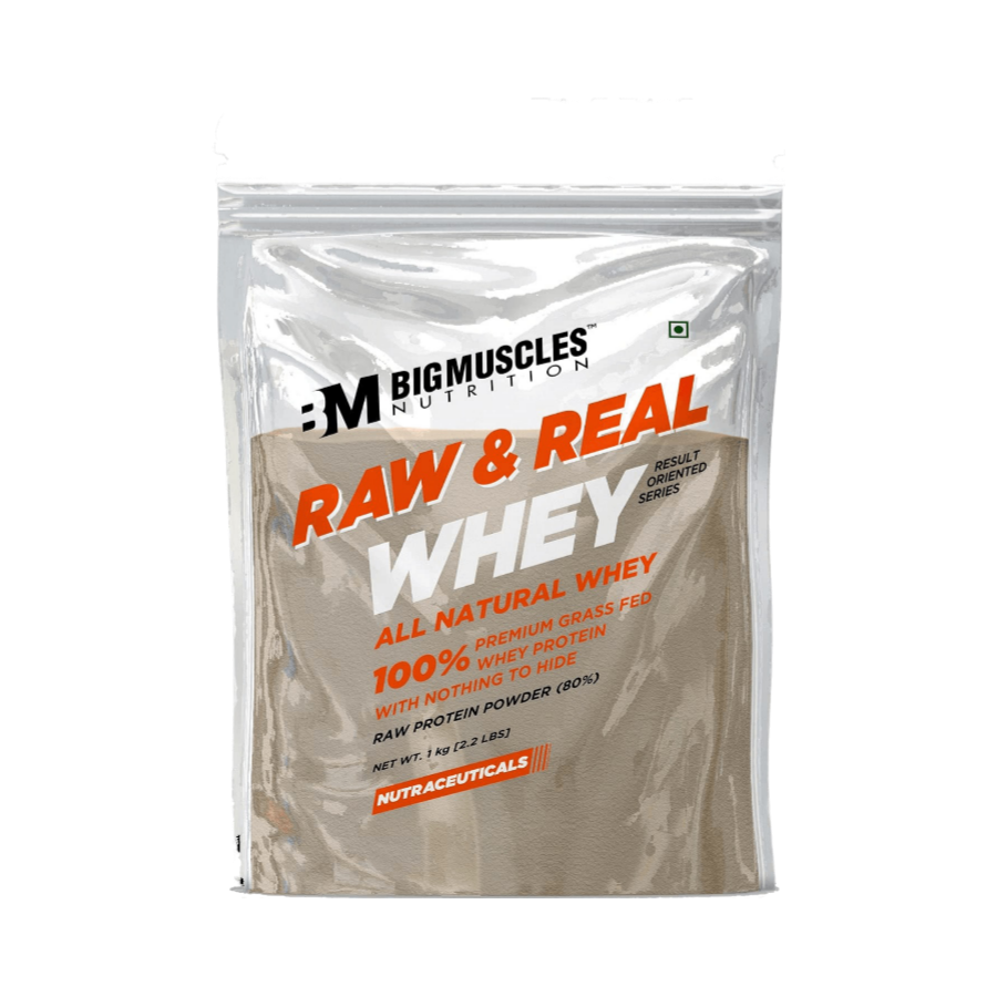 Big Muscles Raw & Real Whey Protein - 2.2 Lbs - Nutristar