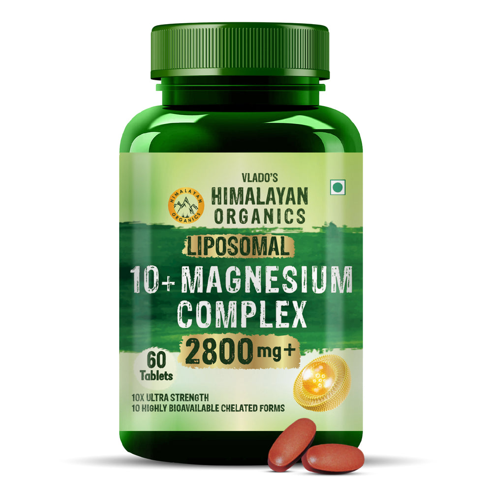 Himalayan Organics Magnesium Complex Supplement | 60 Veg Tablets | Sleep & Muscle Support