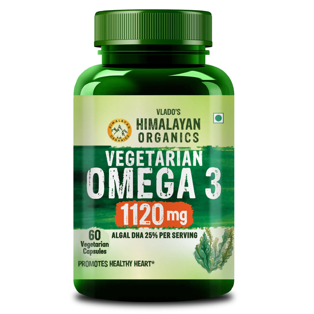 Vlado's Himalayan Organics, Vegan Omega 3, DHA 1120mg - 60 Veg Capsules