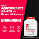 GNC Pro Performance Weight Gainer , 3 kg - Nutristar