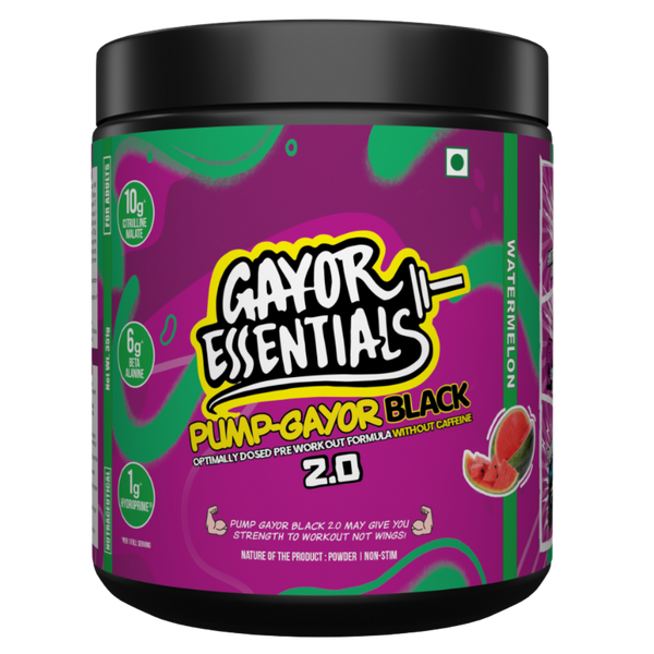 Gayor Essentials Pump Gayor Black 2.0 Caffeine-Free Pre-Workout | 351g