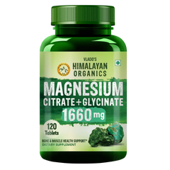 Vlado's Himalayan Organics, Magnesium Complex Citrate Glycinate Oxide, 1660mg - 120 Veg Tablets