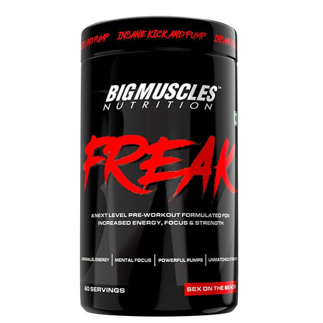 Big Muscles Nutrition Freak Pre-Workout, 60 Servings - Nutristar