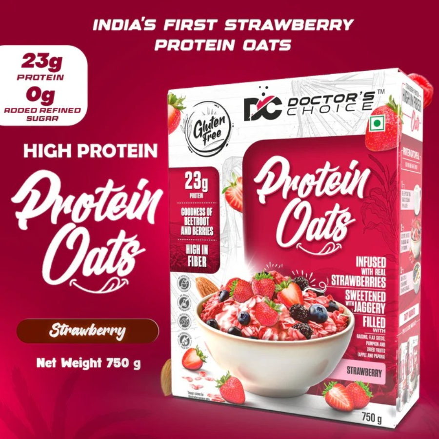 Doctor's Choice Protein Oats 750 gm ( 15 Serving )