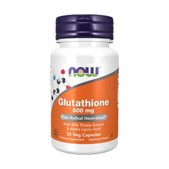 Now Foods Glutathione 500mg | Antioxidant Support | 30 Veg Capsules