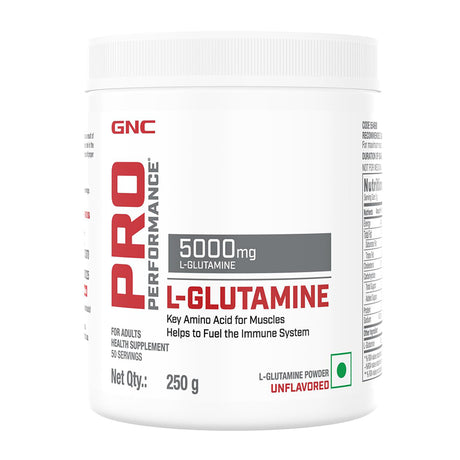 GNC Pro Performance L-Glutamine 5000 mg -250 Gm - Nutristar