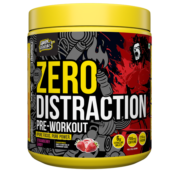 Gayor Essentials Zero Distraction Pre-Workout Powder 169g | 200mg Caffeine | 6g Citrulline