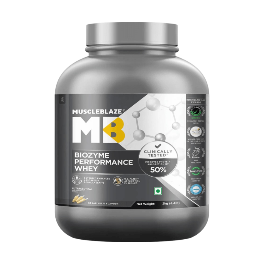 MuscleBlaze Biozyme Performance Whey - 4.4 Lbs - Nutristar