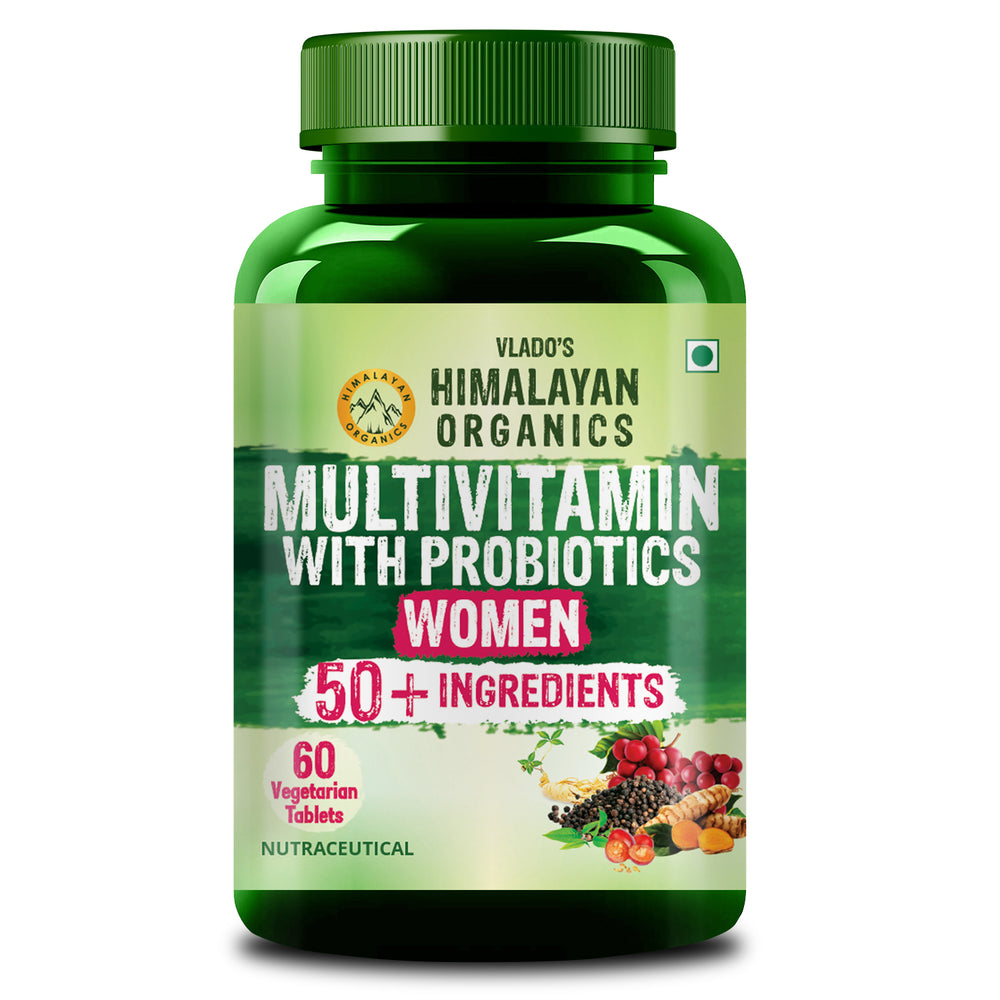 Vlado's Himalayan Organics, Multivitamin with Probiotics, 60 Ingredients - 60 Veg Tablets