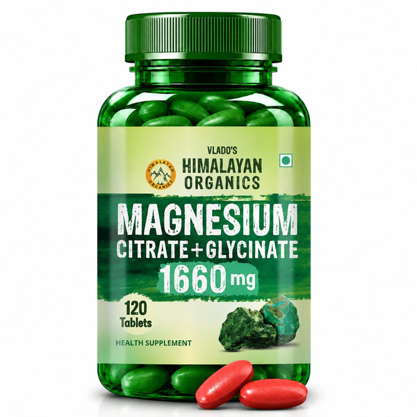 Vlado's Himalayan Organics, Magnesium Complex Citrate Glycinate Oxide, 1660mg - 120 Veg Tablets