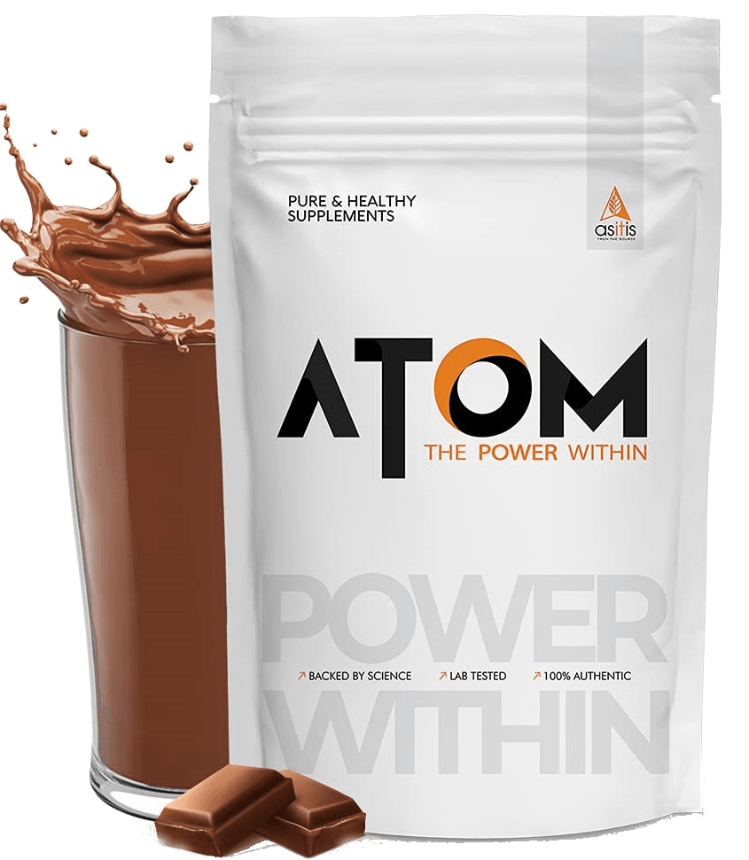 AS-IT-IS Atom Whey Protein with Digestive Enzymes - 500 gm