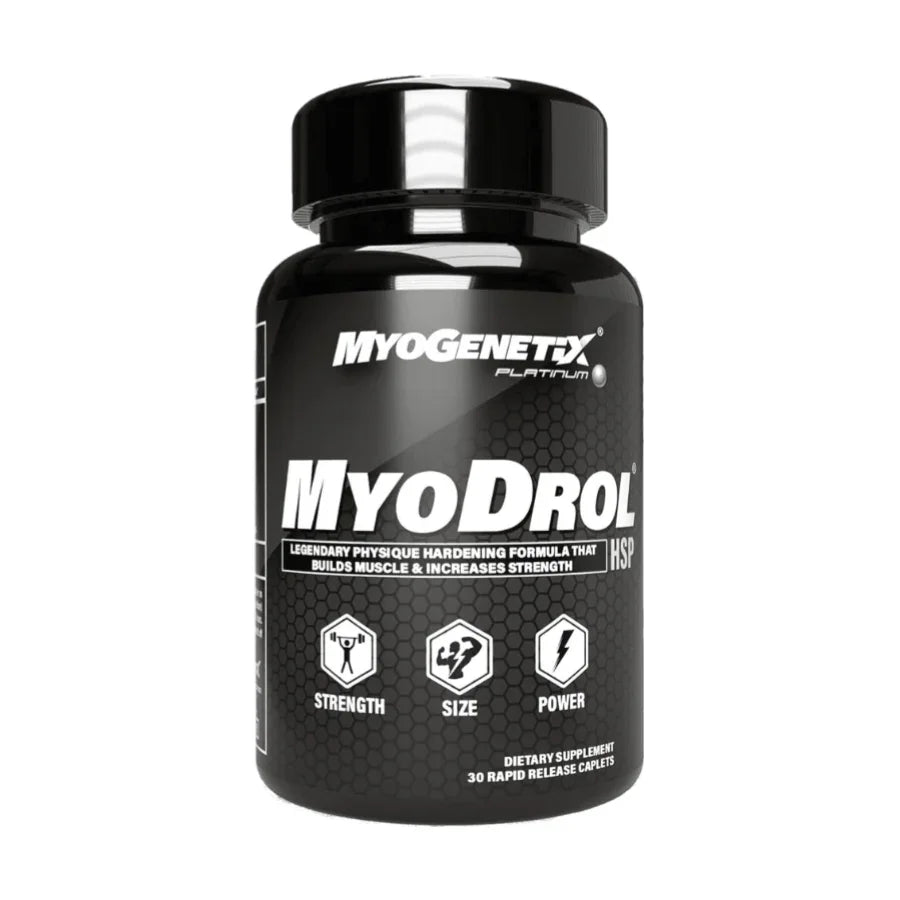 Myogenetix Myodrol-HSP Platinum -The One & Only Original Muscle Creator -30 Caplets