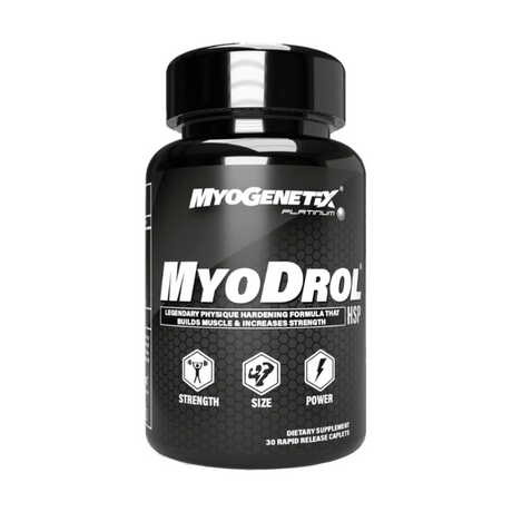 Myogenetix Myodrol-HSP Platinum -The One & Only Original Muscle Creator -30 Caplets - Nutristar