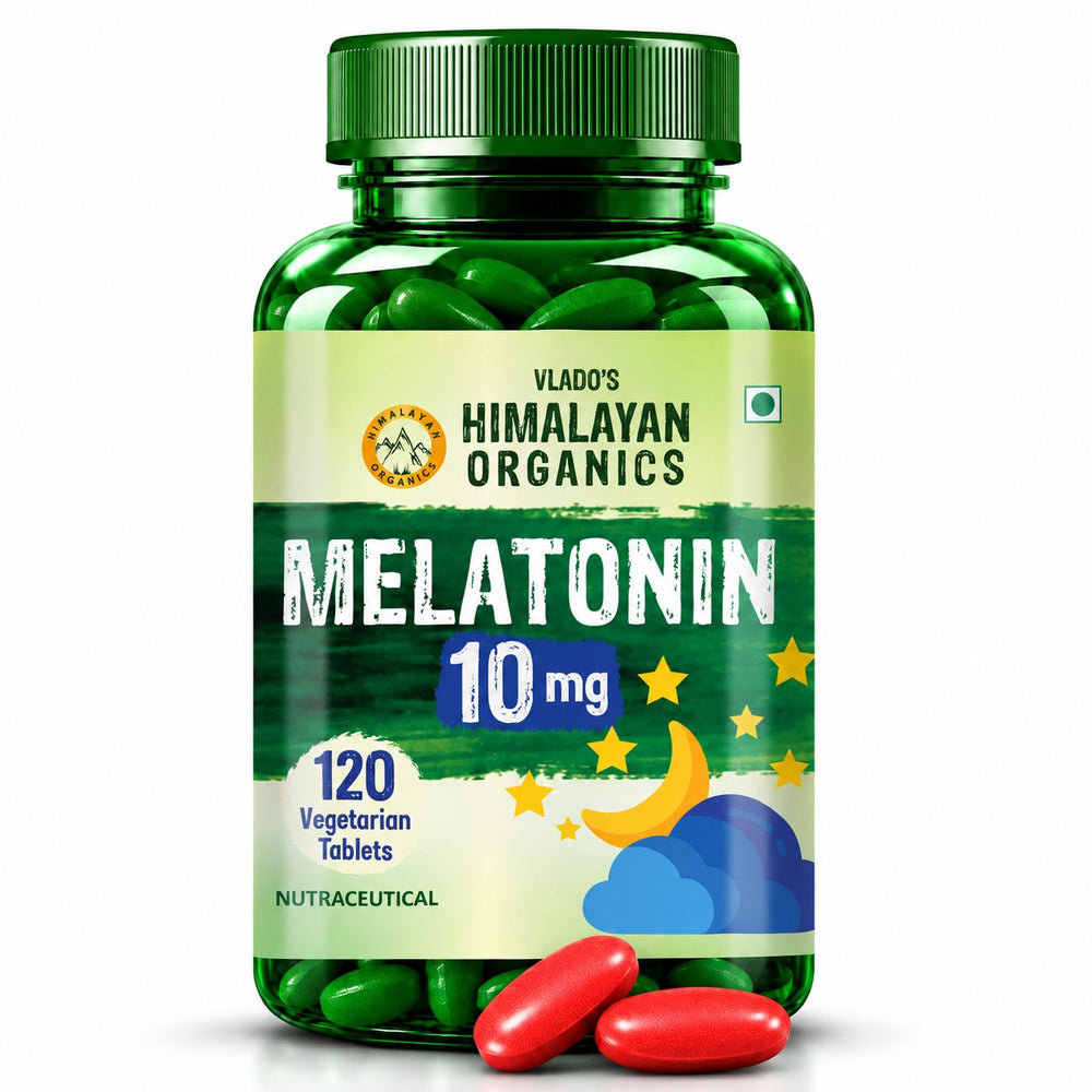 Vlado's Himalayan Organics, Melatonin, 10mg - 120 Tablets