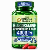 Vlado's Himalayan Organics Glucosamine Chondroitin MSM Tablets - Joint Support Supplement | 120 Vegetarian Tablets